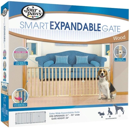 Four Paws Extra Wide Wood Safety Gate