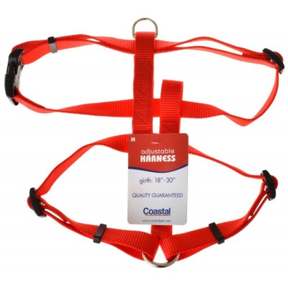 Coastal Pet Nylon Adjustable Harness - Red