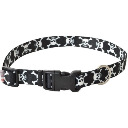 Pet Attire Styles Skulls Adjustable Dog Collar