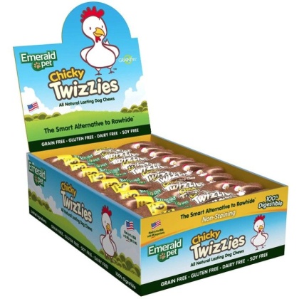 Emerald Pet Chicky Twizzies Natural Dog Chews