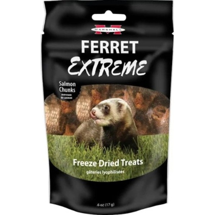 Marshall Ferret Extreme Salmon Chunks Freeze Dried Ferret Treat