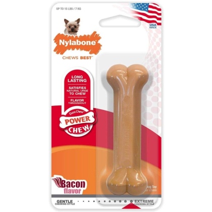 Nylabone Dura Chew Durable Dog Bone - Bacon Flavor