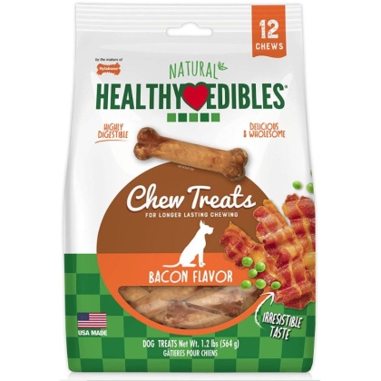 Nylabone Healthy Edibles Wholesome Dog Chews - Bacon Flavor