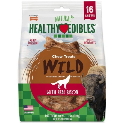 Nylabone Natural Healthy Edibles Wild Bison Chew Treats