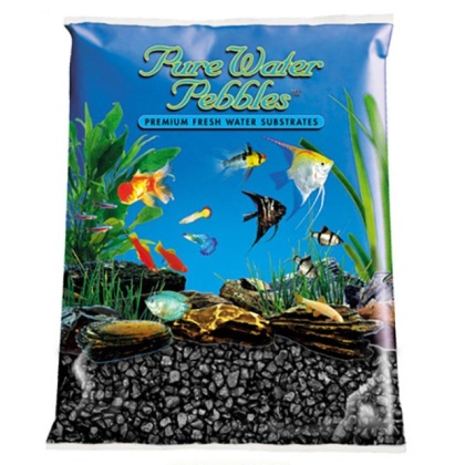 Pure Water Pebbles Aquarium Gravel - Jet Black