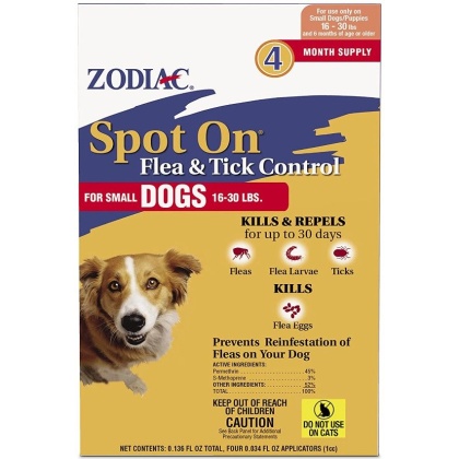 Zodiac Spot on Flea & Tick Controller for Dogs